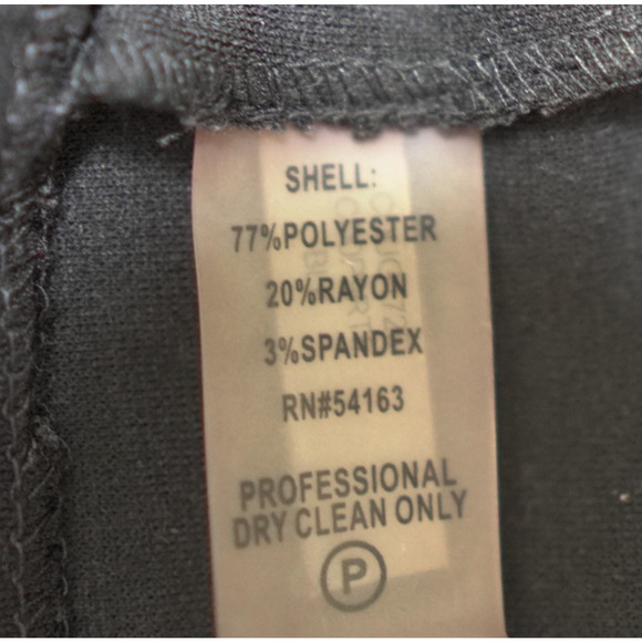 Calvin Klein Sheath Dress Sz 12 Black Leather Panel Edgy Sleeveless Needs Repair - Picture 3 of 13